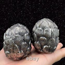 Vagabond House Farmer's Market Pewter Artichoke Salt and Pepper Shaker Set Boxed