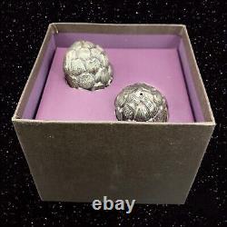 Vagabond House Farmer's Market Pewter Artichoke Salt and Pepper Shaker Set Boxed