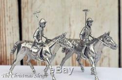 Vagabond House Pewter Equestrian Polo Players Salt and Pepper Shaker Set