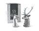 Vagabond House Pewter Metal Stag and Doe Salt & Pepper Shakers Set Artisan De