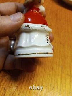 Very RARE VTG OLD Queen of Hearts S & P Shakers Nursery Rhyme Figurine