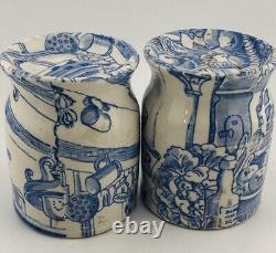 Very Rare, Burleigh Ware Salt And Pepper Shaker Pots