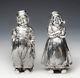 Victorian Solid Silver Novelty Salt & Pepper Shakers c. 1913 (R1630)