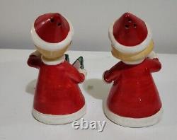Vintage 1950's NAPCOWARE Christmas NOEL PIXIE Salt & Pepper Set JAPAN So Cute
