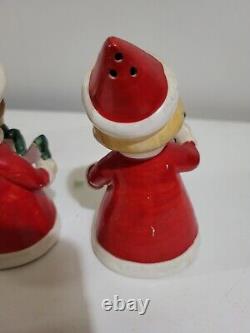 Vintage 1950's NAPCOWARE Christmas NOEL PIXIE Salt & Pepper Set JAPAN So Cute