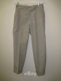 Vintage 1950s LEVI'S CASUALS Cinch Back Salt Pepper Trousers Pants Size 30 X 27