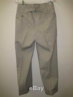 Vintage 1950s LEVI'S CASUALS Cinch Back Salt Pepper Trousers Pants Size 30 X 27