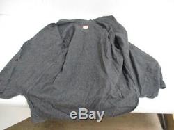 Vintage 1950s Penney's BIG MAC Sanforized Salt Pepper Shirt Gussets Size L/XL