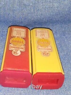 Vintage 1950s Shell Miniature Gas Pump Salt & Pepper Shakers Enumclaw, WA