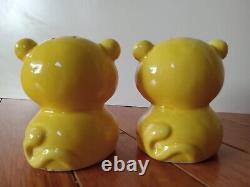 Vintage 1973 Holt Howard Tiger Salt And Pepper Shakers Friends RARE