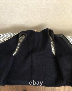Vintage 30s Brown's Beach Cloth Jacket Salt and Pepper Vest Wool Snap