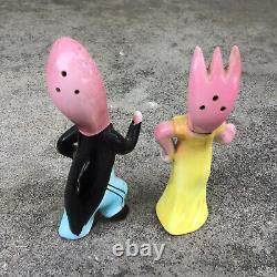 Vintage Antropomorphic Spoon And Fork Salt And Pepper Shaker Set Japan Couple