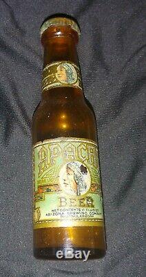 Vintage Apache Beer Salt And Pepper Shaker Pair / Set Arizona Brewing CO 1940s