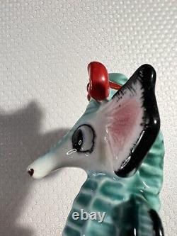 Vintage Artmark Ceramic Seahorse Salt And Pepper Shakers Japan