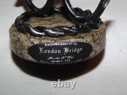 Vintage Authentic Granite Piece London Bridge Harold King Salt & Pepper Shakers