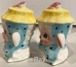 Vintage Brinnco Porcelain Lamb Salt and Pepper Shakers Japan #BN435 minor chips