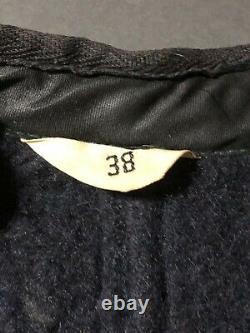 Vintage Browns Beach Vest Jacket Size 38 Salt Pepper Snap Button USA Rockabilly