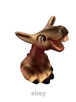 Vintage Ceramic Arts Studio Donkey Dem Elephant Rep Salt Pepper political kitsch