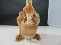 Vintage Ceramic Kangaroo & Joey Salt & Pepper Shaker Made in Japan