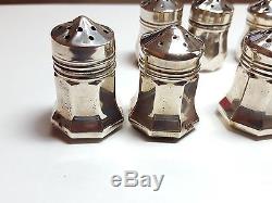 Vintage Collection of Cartier Sterling Silver Salt and Pepper Shakers 2872