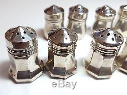 Vintage Collection of Cartier Sterling Silver Salt and Pepper Shakers 2872