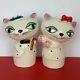 Vintage Commodore Winking Eye Siamese Cat Salt & Pepper Shakers, Cozy Kitten