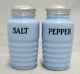 Vintage Delphite Blue Salt And Pepper Set