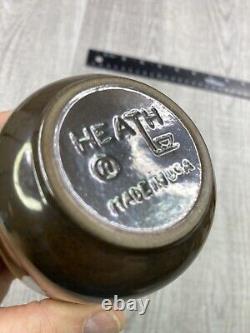 Vintage Edith Heath Ceramics Brownstone Salt and Pepper Shakers MCM