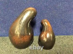 Vintage Eva Zeisel Shmoo Brown Salt and Pepper Shakers Red Wing Town and Country