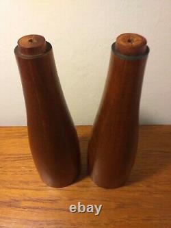 Vintage GEORG FONTANA bodum wooden salt and pepper mill grinder LARGE original
