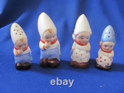 Vintage German Pottery Goebel Bonnet Figurines Salt And Pepper Shakers 2 Pairs