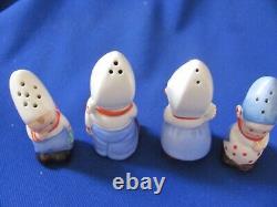 Vintage German Pottery Goebel Bonnet Figurines Salt And Pepper Shakers 2 Pairs