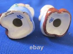 Vintage German Pottery Goebel Bonnet Figurines Salt And Pepper Shakers 2 Pairs