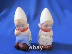 Vintage German Pottery Goebel Bonnet Figurines Salt And Pepper Shakers 2 Pairs