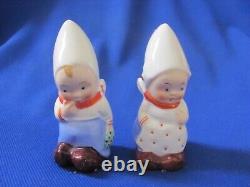 Vintage German Pottery Goebel Bonnet Figurines Salt And Pepper Shakers 2 Pairs