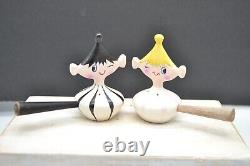 Vintage HOLT HOWARD 1950s Pixie Ware Salt & Pepper Shakers Mid Century Modern