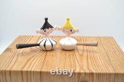 Vintage HOLT HOWARD 1950s Pixie Ware Salt & Pepper Shakers Mid Century Modern