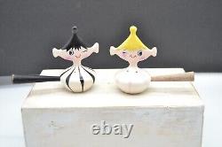 Vintage HOLT HOWARD 1950s Pixie Ware Salt & Pepper Shakers Mid Century Modern