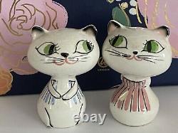 Vintage HOLT HOWARD Cozy Kitten Cat Couple Pixieware Salt & Pepper Mid-Century