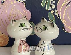 Vintage HOLT HOWARD Cozy Kitten Cat Couple Pixieware Salt & Pepper Mid-Century