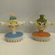 Vintage Holt Howard Grant Howard Pixieware Pixie Flirting Salt & Pepper Shakers