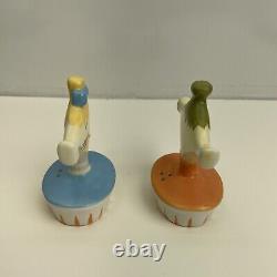 Vintage Holt Howard Grant Howard Pixieware Pixie Flirting Salt & Pepper Shakers