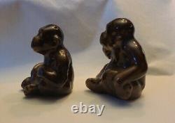 Vintage Hummel Goebel Figural Salt Pepper Shakers Smiling Monkey Germany (AA1-2)