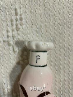 Vintage Japan Salt and Pepper Shakers Chefs Male & Female Caricature Face