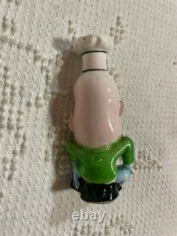 Vintage Japan Salt and Pepper Shakers Chefs Male & Female Caricature Face