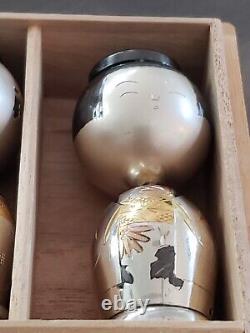 Vintage Japanese Silver Salt & Pepper Shaker Set by Sakai Silver Smiths