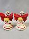 Vintage Lefton Candy Cane Pixie Cute Salt & Pepper Shakers 2 3/4 High