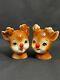 Vintage Lefton Rudolph the Red Nosed Reindeer Salt and Pepper Shakers