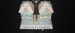 Vintage Lenox Village Salt & Pepper Shakers Set 1991 RARE