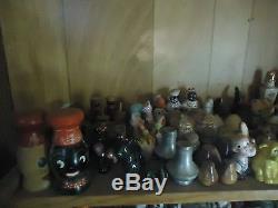 Vintage Lot Of Approx 44 Pairs Salt and Pepper Shakers From Estate Some Singles